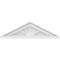 Ekena Millwork Peaked Cap 3 Spoke Architectural Grade PVC Pediment, 24"W x 7"H x 2"P (Pitch 6/12) PEDPS024X070PKC03 - alternate 3